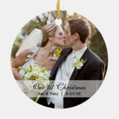 ウェディング |初めてのクリスマスフォトオーナメント セラミックオーナメント (裏面)