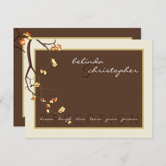 ウェディング　受付カード :: さくら３L 招待状 (正面/裏面)