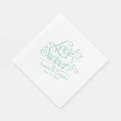 ウェディング | 愛は甘いキャンディビュッフェミントグリーン スタンダードランチョンナプキン (角)