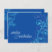 ウェディング　招待状 :: すばらしい６ インビテーションポストカード (正面/裏面)