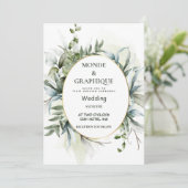 ウェディング　招待状　アート 招待状 (スタンド正面)