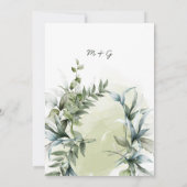 ウェディング　招待状　アート 招待状 (裏面)