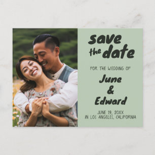 ウェディング 招待状 オーダーメイド フォト SAVE the DATE カード