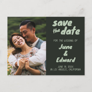ウェディング 招待状 オーダーメイド フォト SAVE the DATE カード