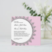 ウェディング　招待状 - クラシック バロック スワール サークル 招待状 (スタンド正面)