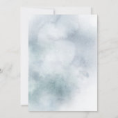 ウェディング　招待状　|　シルバー ブルー ウィンター ワンダーランド 案内状 (裏面)