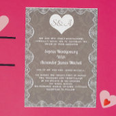 ウェディング 招待状 セット イニシャル QRコード 招待状