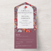 ウェディング 招待状 フォルカート スペイン語 英語 RSVP (内側)