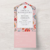 ウェディング 招待状 フォルカート スペイン語 英語 RSVP (内側)