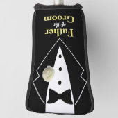 ウェディング 新郎の父 タキシード 名入れ ゴルフヘッドカバー (回転90)