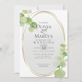 ウェディング | 春モダンのユーカリ 招待状