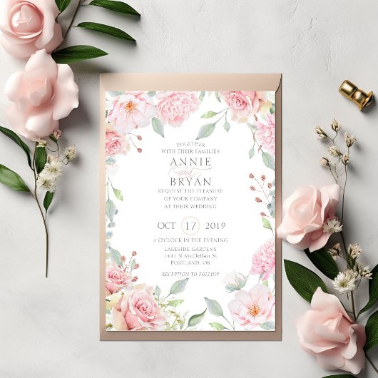 ウェディング |編集可能 招待状