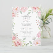 ウェディング |編集可能 招待状 (スタンド正面)