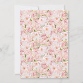 ウェディング |編集可能 招待状 (裏面)