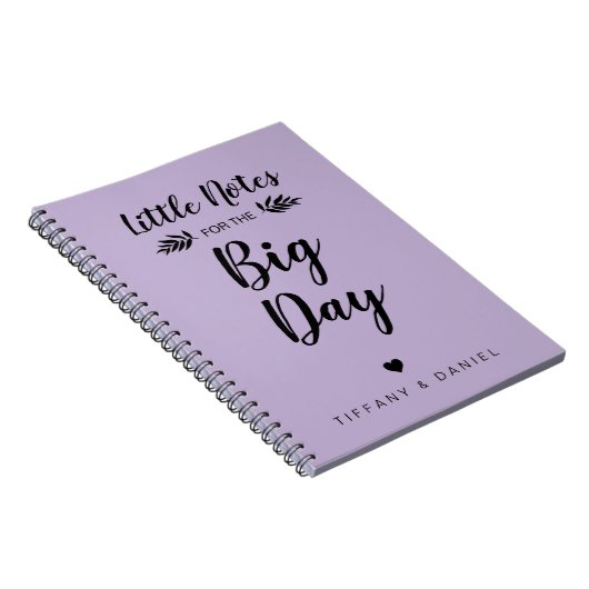 ウェディング | Little Noteビッグ・デイ |パーソナライズされた | ノートブック (右側)