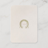 ウェディング　QRコード　サイト　情報　アールヌーボー エンクロージャーカード (裏面)