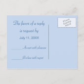 ウェディング.RSVP. 2白スワンハガキ インビテーションポストカード (裏面)