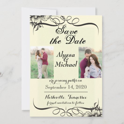 ウェディング Save the Date セーブザデート (正面)
