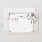 ウェディングRSVPインサートベルビクトリアンエポチェ 招待状 (正面)