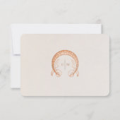 ウェディングRSVPインサートヴィンテージアールヌーボーバイミュシャ 招待状 (裏面)