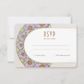 ウェディングRSVPインサートヴィンテージアールヌーボーバイミュシャI 招待状 (正面)