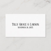 ウェディングRSVPオンライン手書きカジュアル白 エンクロージャーカード (裏面)