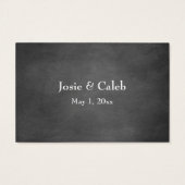 ウェディングRSVPオンライン挿入スクリプトover Chalkboard (裏面)