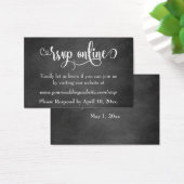 ウェディングRSVPオンライン挿入スクリプトover Chalkboard (デスク)