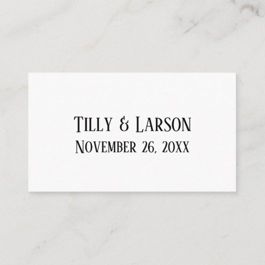 ウェディングRSVPオンライン金ゴールド手書きエレガント入力 エンクロージャーカード (裏面)