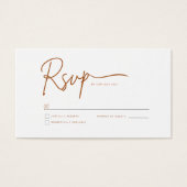 ウェディングRSVPカード (正面)