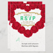 ウェディングRSVPカード (正面/裏面)