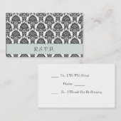 ウェディングRSVPカード エンクロージャーカード (正面/裏面)