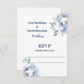 ウェディングRSVPカード サンキューカード (正面/裏面)