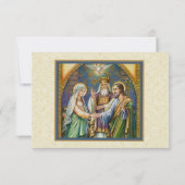 ウェディングRSVPカード/伝統的Mary Joseph 出欠カード (裏面)