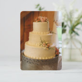 ウェディングRSVPカード 出欠カード (スタンド正面)