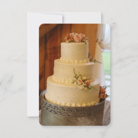 ウェディングRSVPカード 出欠カード (正面)