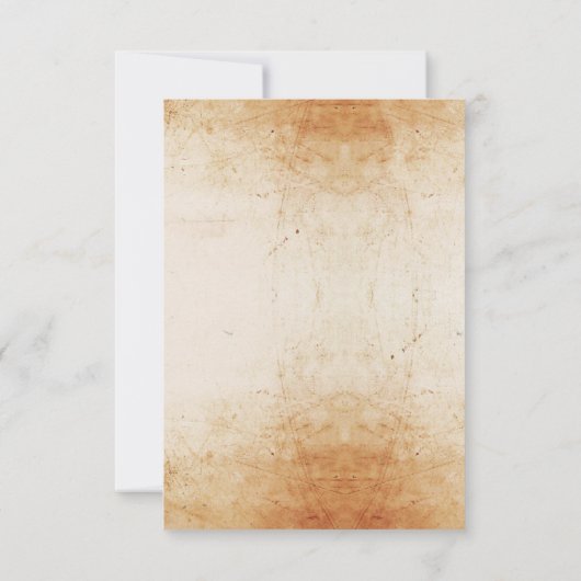 ウェディングRSVPゴシック素朴フレームハロウィンカード 招待状 (裏面)