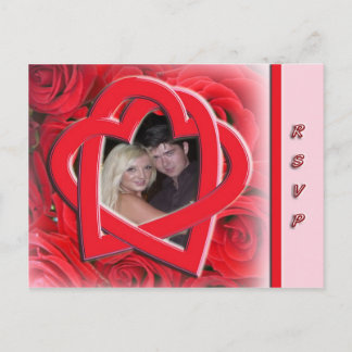 ウェディングRSVPフォトポストカード インビテーションポストカード