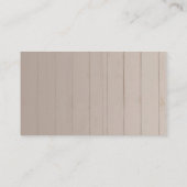 ウェディングRSVPホワイトフローラ幾何素朴木材E エンクロージャーカード (裏面)