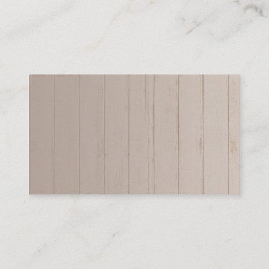 ウェディングRSVPホワイトフローラ幾何素朴木材E エンクロージャーカード (裏面)