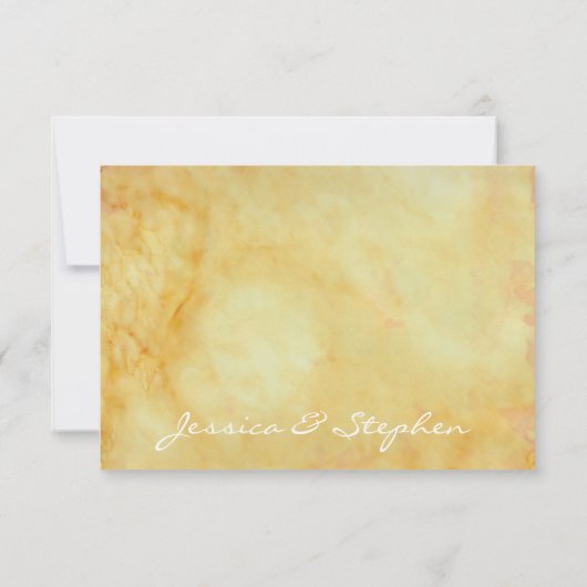 ウェディングRSVPレスポンスカードアジア影響 出欠カード (裏面)