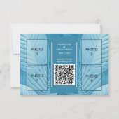 ウェディングRSVPレスポンスフォトQRコードカード 出欠カード (裏面)
