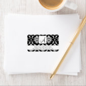 ウェディングRSVP住所 シールダマスクモノグラム ラベル (インサイチュ)