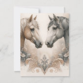 ウェディングRSVP応答カード 出欠カード (正面)