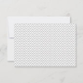 ウェディングRSVP応答カード// Chevron 出欠カード (裏面)