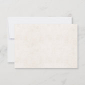 ウェディングRSVP海ビーチハート 出欠カード (裏面)