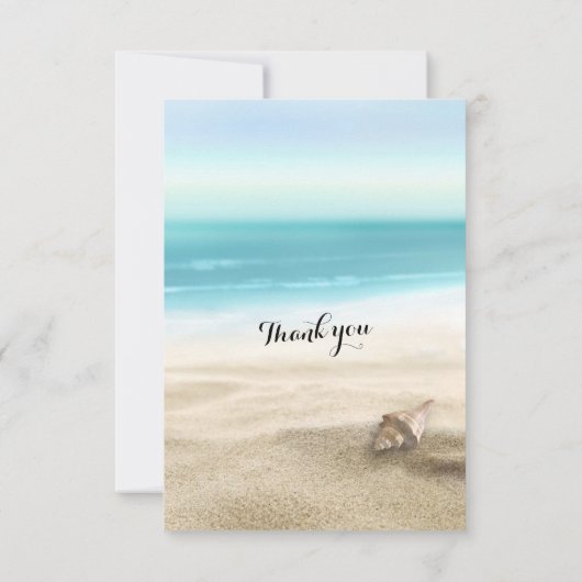 ウェディングRSVP返信サマービーチ星魚シーシェル 出欠カード (裏面)