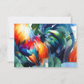 ウェディングRSVP鍵西フロリダ 出欠カード (裏面)