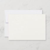 ウェディングRSVP チャコールリネン イラスト入り 出欠カード (裏面)