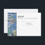 ウェディングRSVP // Monet《植物》スイレン 出欠カード<br><div class="desc">好きな色に背景を変えろ！単クリックに「カスタマイズ」、次に「編集」、次に「背景」を選択して色を選択。フォントもカスタマイズ可能。</div>